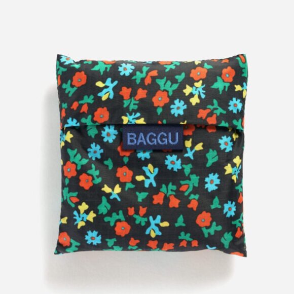 NWT Standard Baggu - Black Calico Floral - Picture 1 of 5